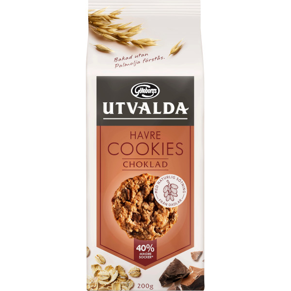Göteborgs Kex Utvalda Havrecookies Choklad