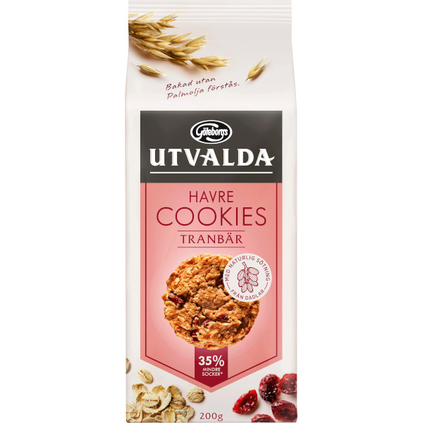 Göteborgs Kex Utvalda Havrecookies Tranbär
