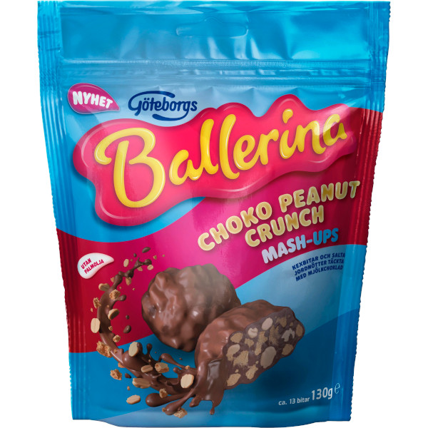 Göteborgs Kex Ballerina Mash-Ups Choko Peanut Crunch
