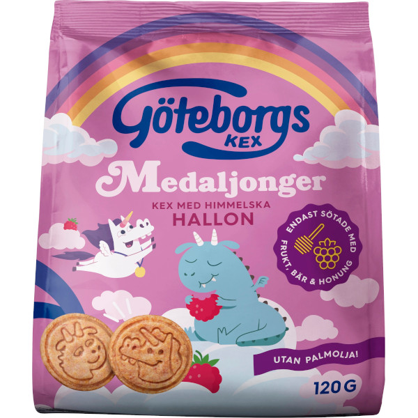 Göteborgs Kex Medaljonger Hallon