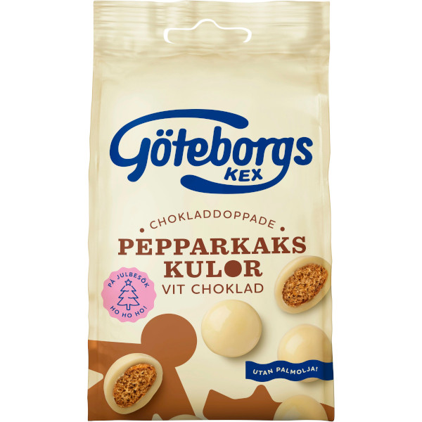 Göteborgs Kex Pepparkakskulor Vit Choklad