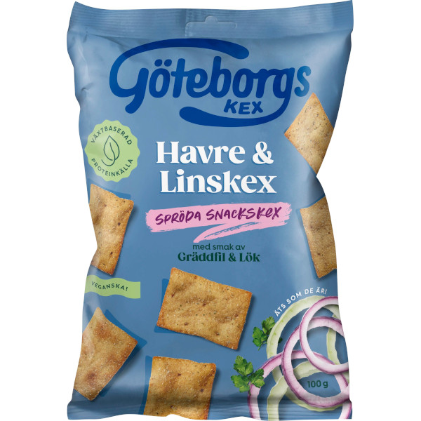 Göteborgs Kex Havre & Linskex Gräddfil & Lök