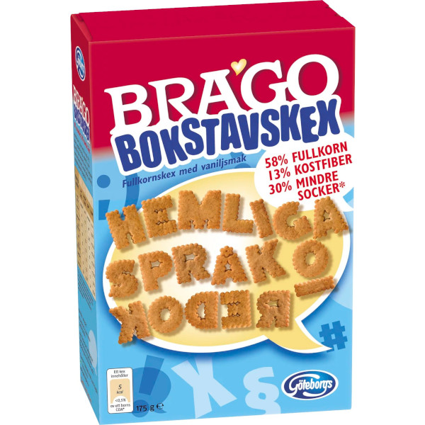 Göteborgs Kex Brago Bokstavskex