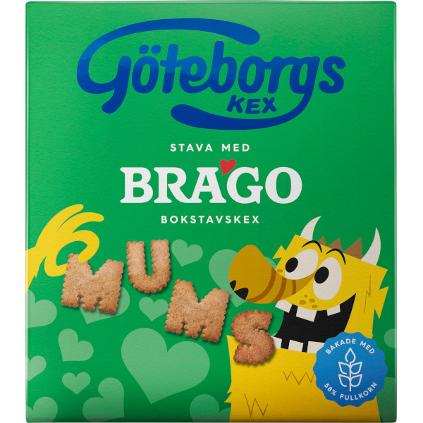 Göteborgs Kex Brago Bokstavskex