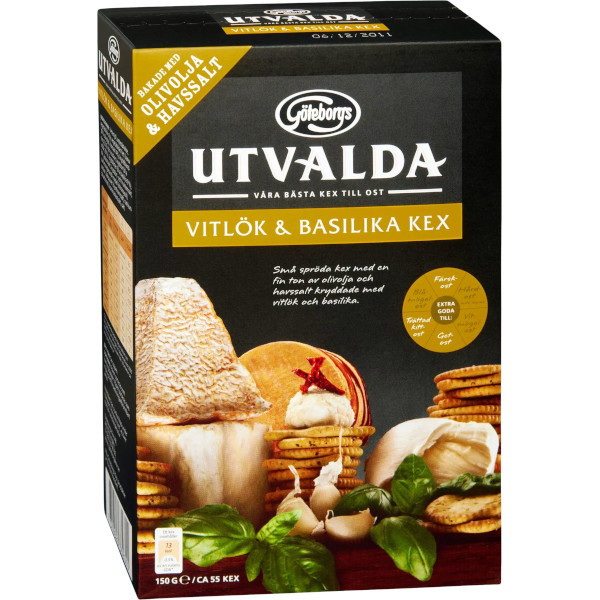 Göteborgs Kex Utvalda Kex Vitlök & Basilika
