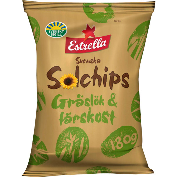 Estrella Solchips Gräslök & Färskost