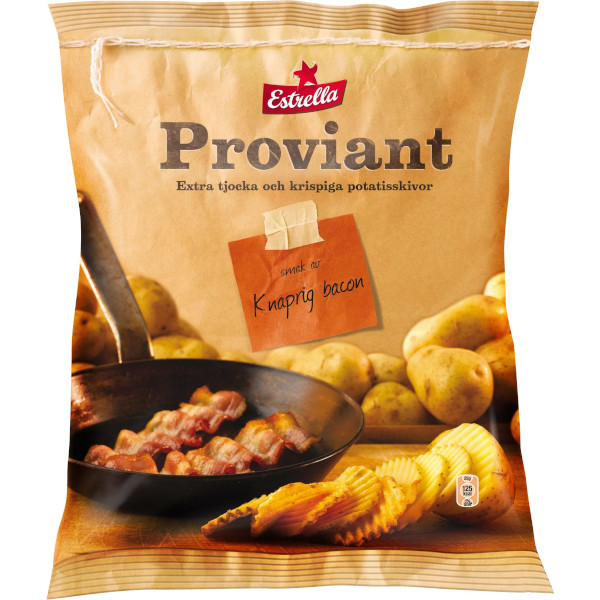Estrella Chips Proviant Knaprig Bacon