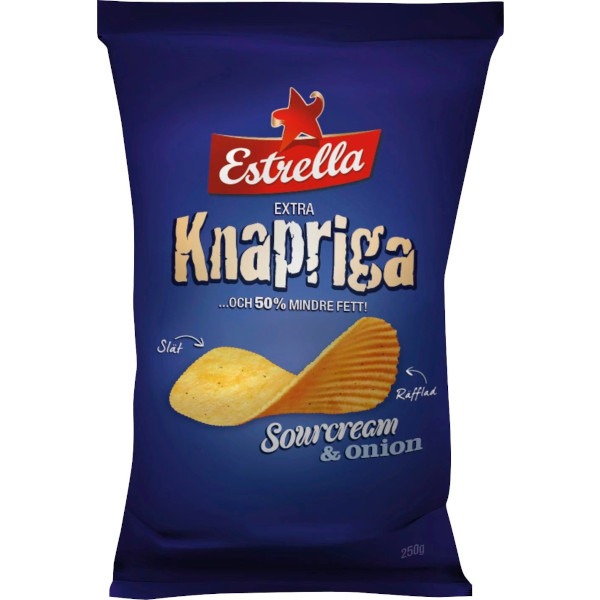 Estrella Chips Extra Knapriga Sourcream & Onion