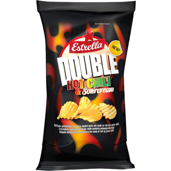 Estrella Chips Double Hot Chili & Sourcream