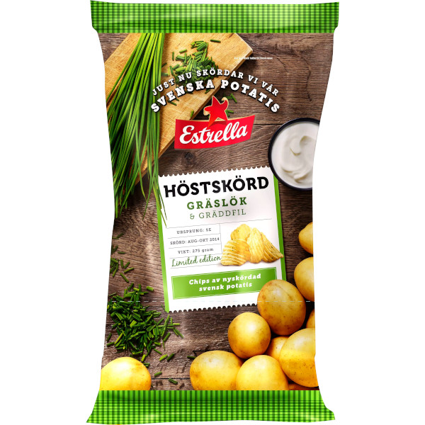 Estrella Chips Höstskörd Gräslök & Gräddfil