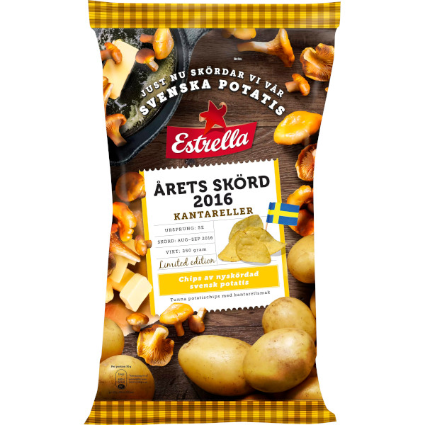 Estrella Chips Årets Skörd Kantareller