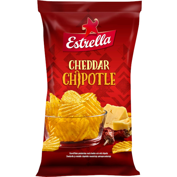 Estrella Chips Cheddar Chipotle