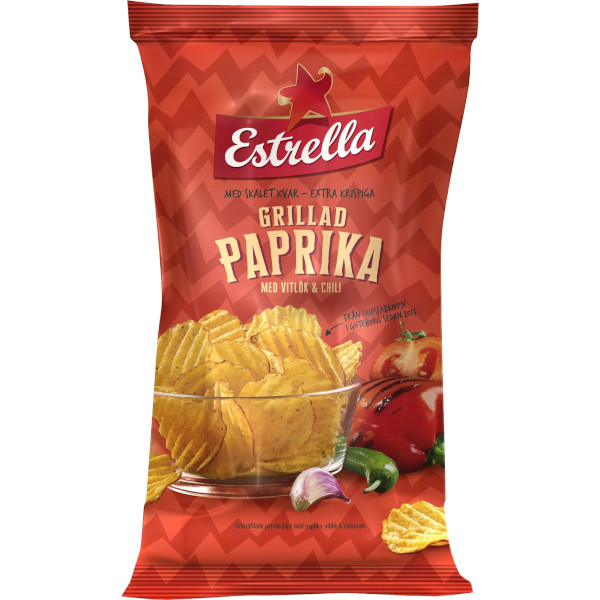 Estrella Chips Grillad Paprika