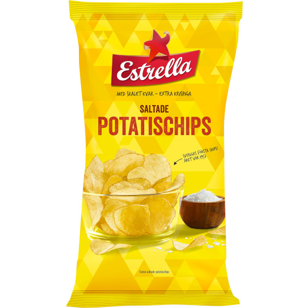 Estrella Potatischips Saltade
