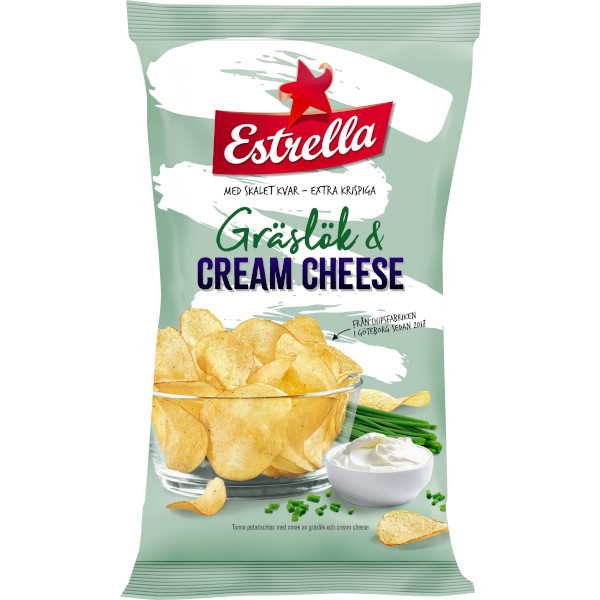 Estrella Chips Gräslök & Cream Cheese
