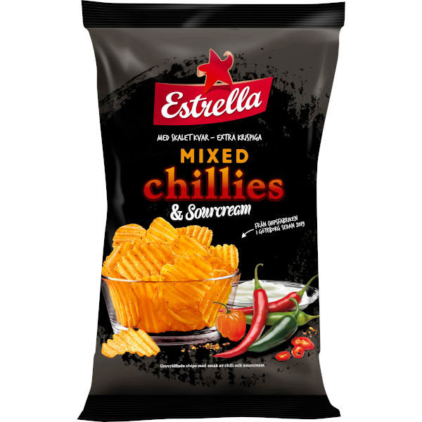Estrella Chips Mixed Chillies & Sourcream