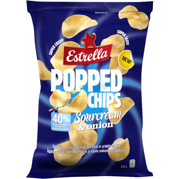 Estrella Popped Chips Sourcream & Onion