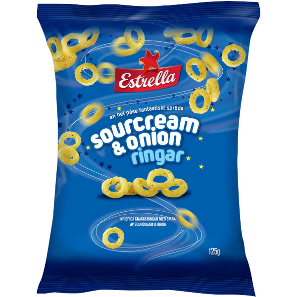 Estrella Sourcream & Onionringar
