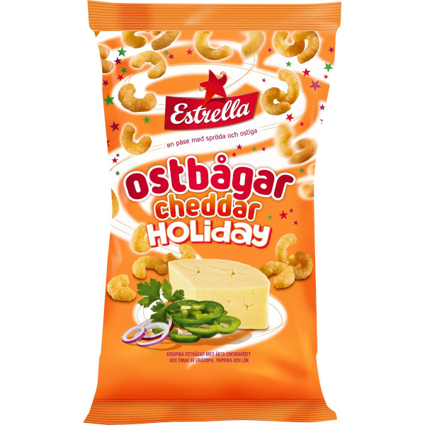 Estrella Ostbågar Cheddar Holiday