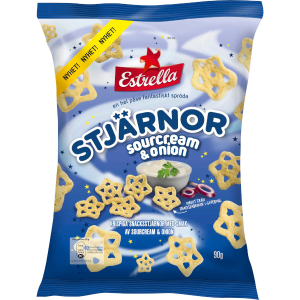 Estrella Stjärnor Sourcream & Onion