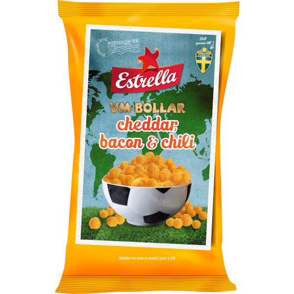Estrella VM-Bollar Cheddar/Bacon/Chili