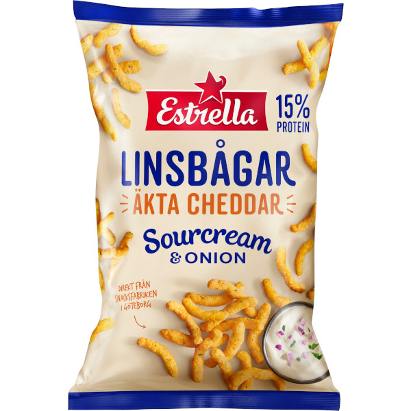 Estrella Linsbågar Sourcream & Onion