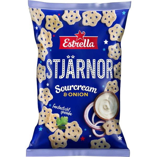 Estrella Stjärnor Sourcream & Onion