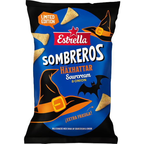 Estrella Sombreros Häxhattar Sourcream & Onion