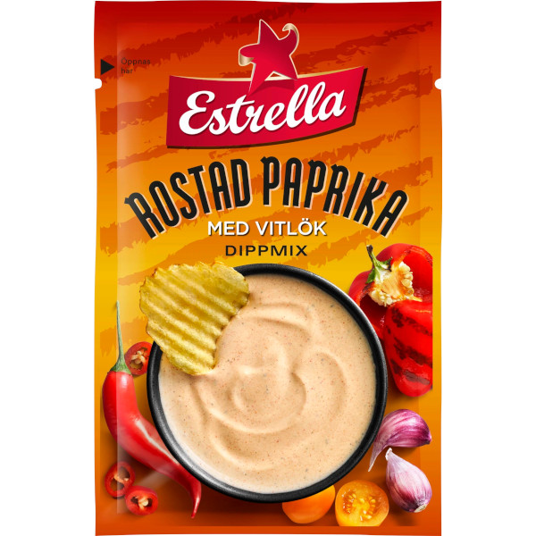 Estrella Dippmix Rostad Paprika & Vitlök