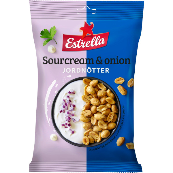 Estrella Jordnötter Sourcream & Onion