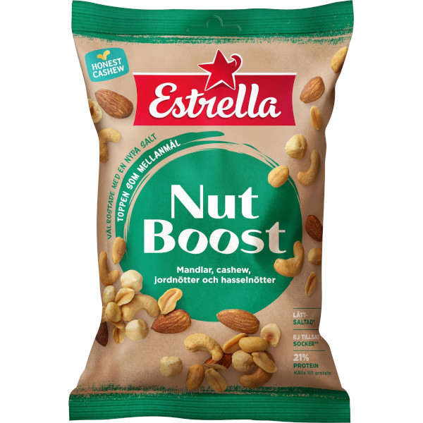 Estrella Nut Boost Mandlar/Cashew/Jordnötter/Hasselnötter