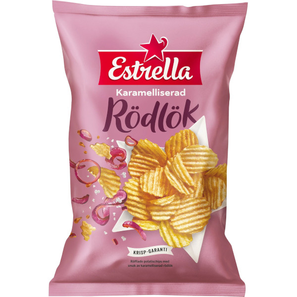 Estrella Chips Karamelliserad Rödlök