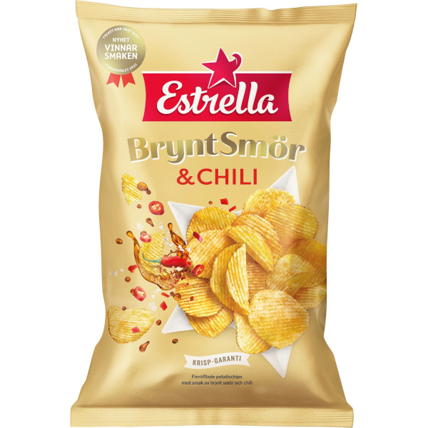 Estrella Chips Brynt Smör & Chili