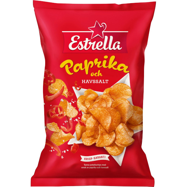 Estrella Chips Paprika & Havssalt