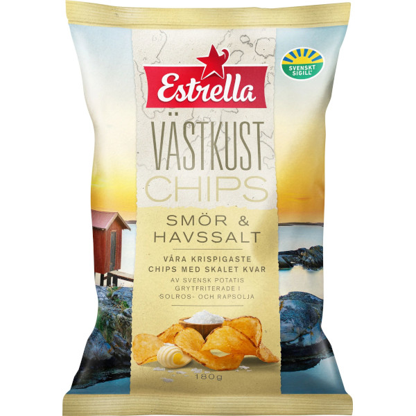 Estrella Västkustchips Smör & Havssalt