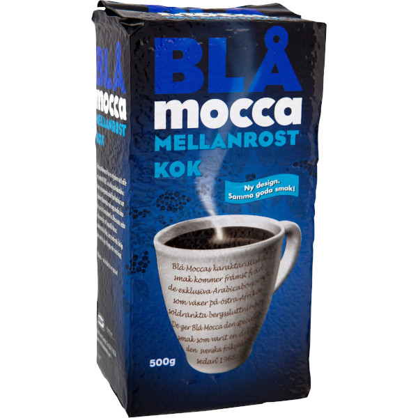Blå Mocca Kaffe Mellanrost Kok