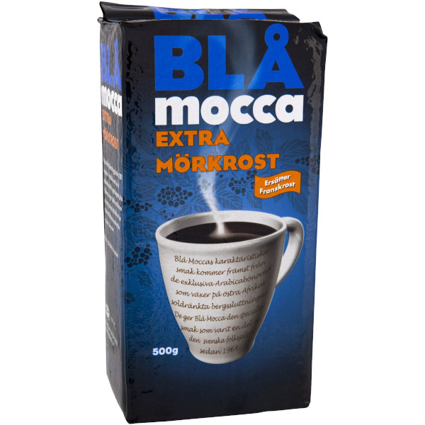 Blå Mocca Kaffe Extra Mörkrost