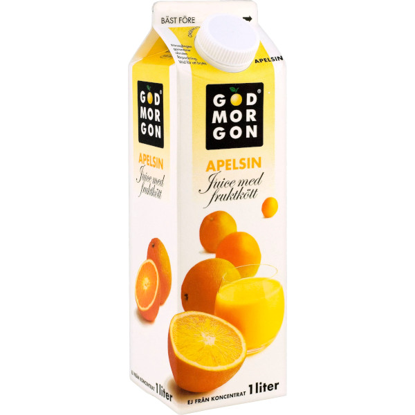 God Morgon Juice Apelsin Fruktkött