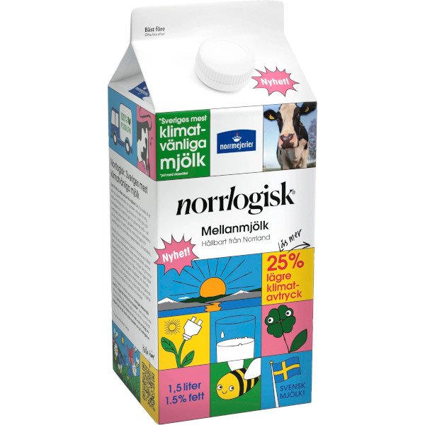 Norrmejerier Norrlogisk Mellanmjölk