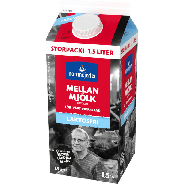 Norrmejerier Mellanmjölk Laktosfri