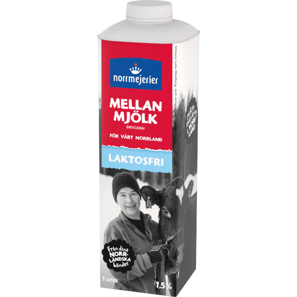 Norrmejerier Mellanmjölk Laktosfri