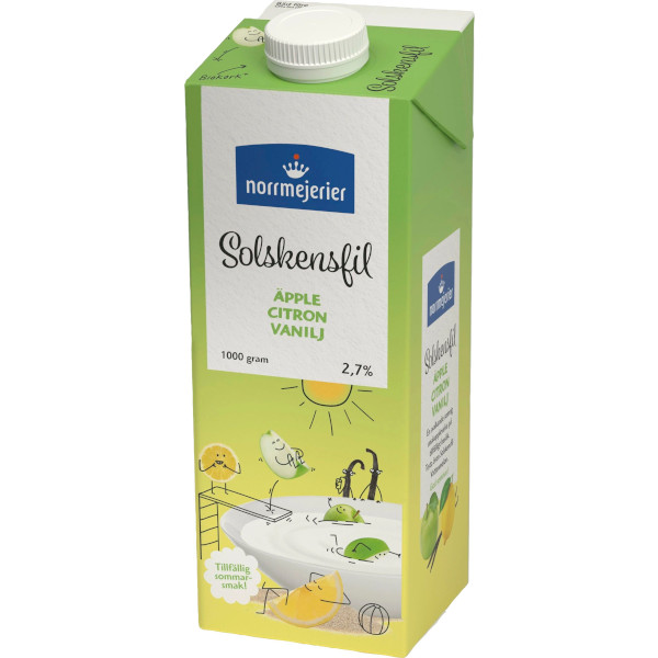 Norrmejerier Solskensfil Äpple/Citron/Vanilj