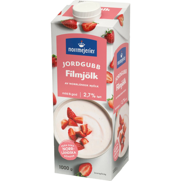 Norrmejerier Filmjölk Jordgubb