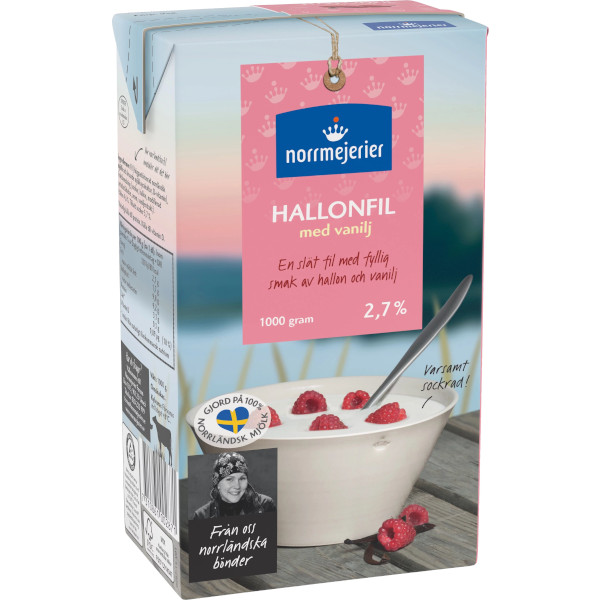 Norrmejerier Hallonfil Vanilj