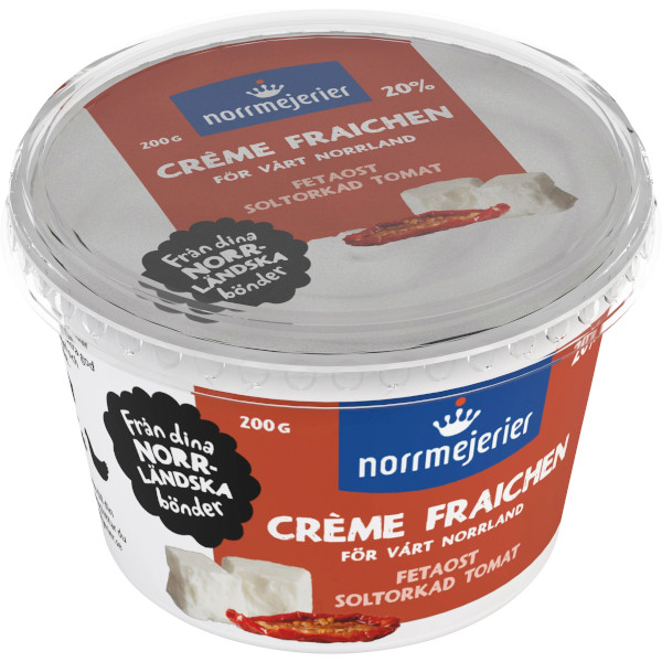 Norrmejerier Crème Fraichen Fetaost/Soltorkad Tomat