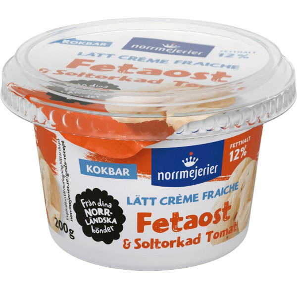 Norrmejerier Crème Fraiche Lätt Fetaost & Soltorkad Tomat