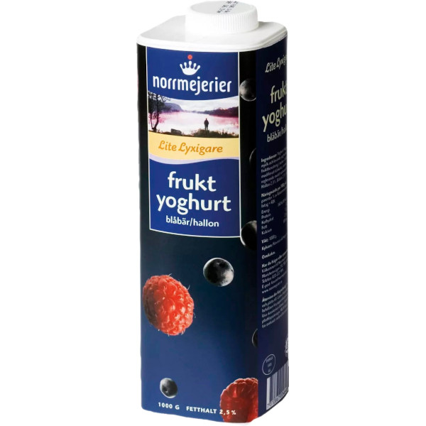 Norrmejerier Fruktyoghurt Blåbär/Hallon 2,5%