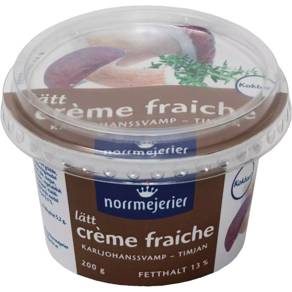 Norrmejerier Crème Fraiche Lätt Karljohansvamp & Timjan