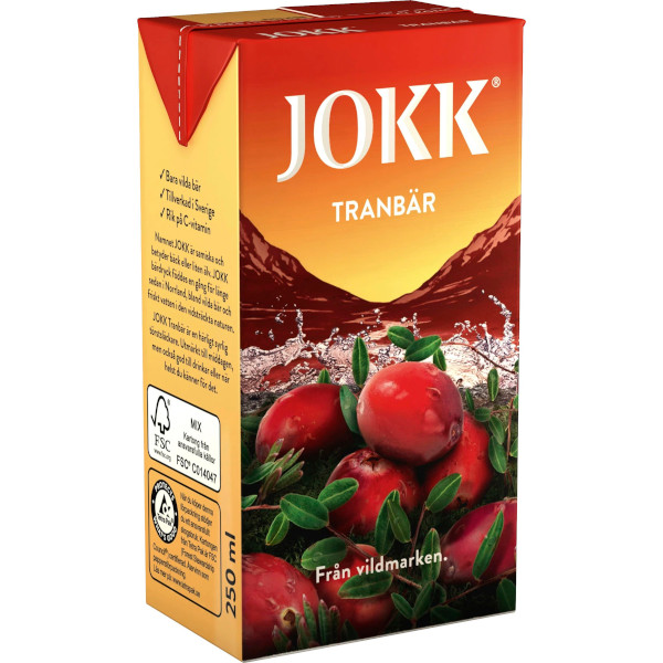 Jokk Bärdryck Tranbär Koncentrat