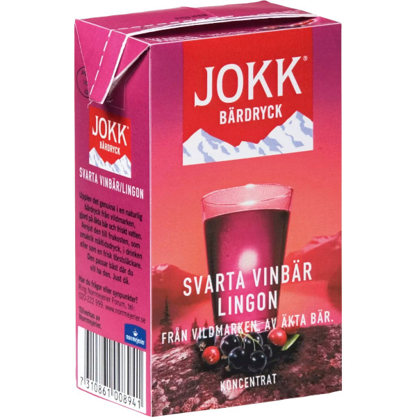 Jokk Bärdryck Svarta Vinbär & Lingon Koncentrat